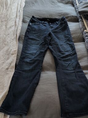 1822 Denim Dark Blue Flare Jeans
